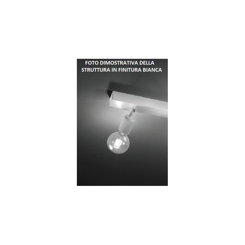 OFFICE FARETTO SPOT 1 LUCE ORIENTABILE COL. BIANCO O NERO MODERNO LAMPADINA ATTACCO E27 CRISTALENSI LUX - Cristalensi Shop Onlin