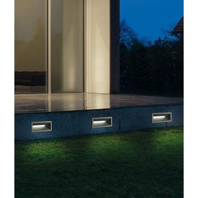 SHADE LAMPADA DA INCASSO PER ESTERNO 13W - IP65 NERO ARGENTO DI CICIRIELLO ONDALUCE CICIRIELLO - Cristalensi Shop Online