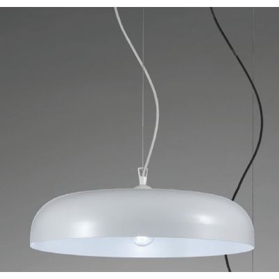 ELITE LAMPADARIO A SOSPENSIONE MODERNO IN METALLO BIANCO CON INTERNO IN TRE COLORI LAMPADINA E27 CRISTALENSI LUX - Cristalensi S