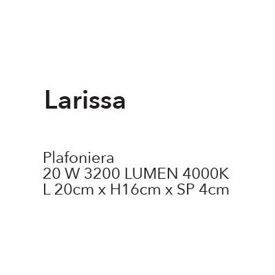 LARISSA APPLIQUE PICCOLA MODERNA LED 20W LUCE 4000K IN VETRO E ALLUMINIO BIANCO LARGHEZZA CM 20 CRISTALENSI LUX - Cristalensi Sh