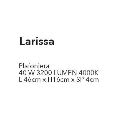 LARISSA APPLIQUE MEDIA MODERNA LED 40W LUCE 4000K IN VETRO E ALLUMINIO BIANCO LARGHEZZA CM 46 CRISTALENSI LUX - Cristalensi Shop