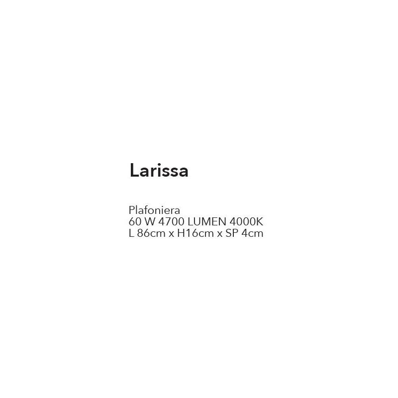 LARISSA APPLIQUE GRANDE MODERNA LED 60W LUCE 4000K IN VETRO E ALLUMINIO BIANCO LARGHEZZA CM 86 CRISTALENSI LUX - Cristalensi Sho