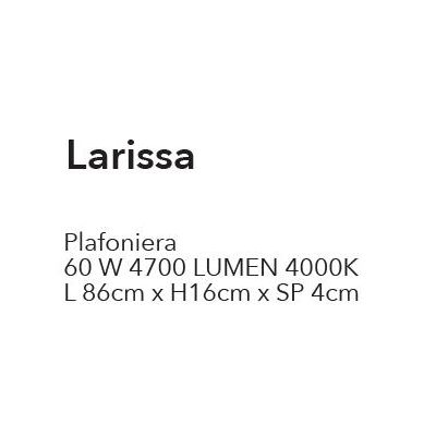 LARISSA APPLIQUE GRANDE MODERNA LED 60W LUCE 4000K IN VETRO E ALLUMINIO BIANCO LARGHEZZA CM 86 CRISTALENSI LUX - Cristalensi Sho