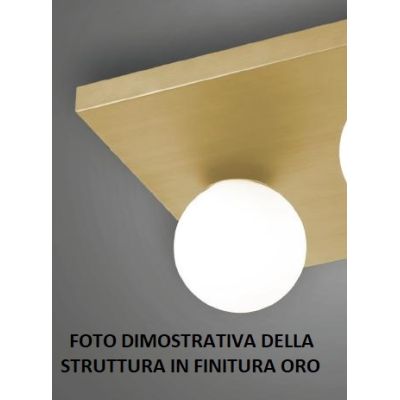 MOON PICCOLA PLAFONIERA QUADRATA 10X10 CM MODERNA METALLO NERO,ORO O BRONZO LAMPADINA E14 CRISTALENSI LUX - Cristalensi Shop Onl