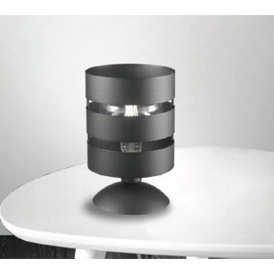 LONDON PICCOLO LUMETTO STILE VINTAGE IN METALLO NERO D17 CM LAMPADINA ATTACCO E27 CRISTALENSI LUX - Cristalensi Shop Online