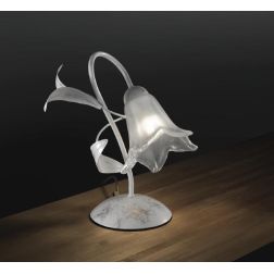 GIORGIA LUMETTO CLASSICO IN METALLO AVORIO O BRONZO CON DIFFUSORE FLOREALE IN VETRO CRISTALENSI LUX - Cristalensi Shop Online