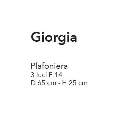 GIORGIA PLAFONIERA CLASSICA 3 LUCI METALLO AVORIO O BRONZO DIFFUSORI FLOREALI IN VETRO CRISTALENSI LUX - Cristalensi Shop Online
