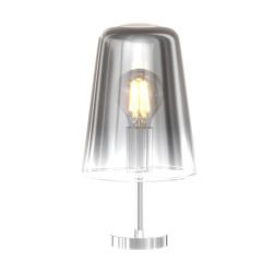 SHADED LUMETTO IN METALLO CON FINITURA CROMO CON DIFFUSORE A CONO IN VETRO AMBRA CROMO O RAME Top Light Illuminazione - Cristale