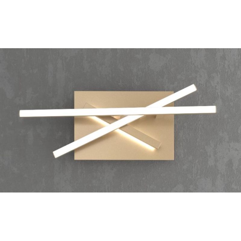 DNA LAMPADA DA PARETE MODERNA LED 30W LUCE 3000-4000K RETTANGOLARE BIANCA O ORO Top Light Illuminazione - Cristalensi Shop Onlin