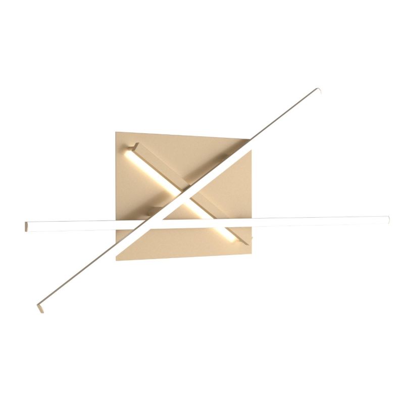 DNA LAMPADA DA PARETE MODERNA LED 50W LUCE 3000-4000K RETTANGOLARE BIANCA O ORO Top Light Illuminazione - Cristalensi Shop Onlin