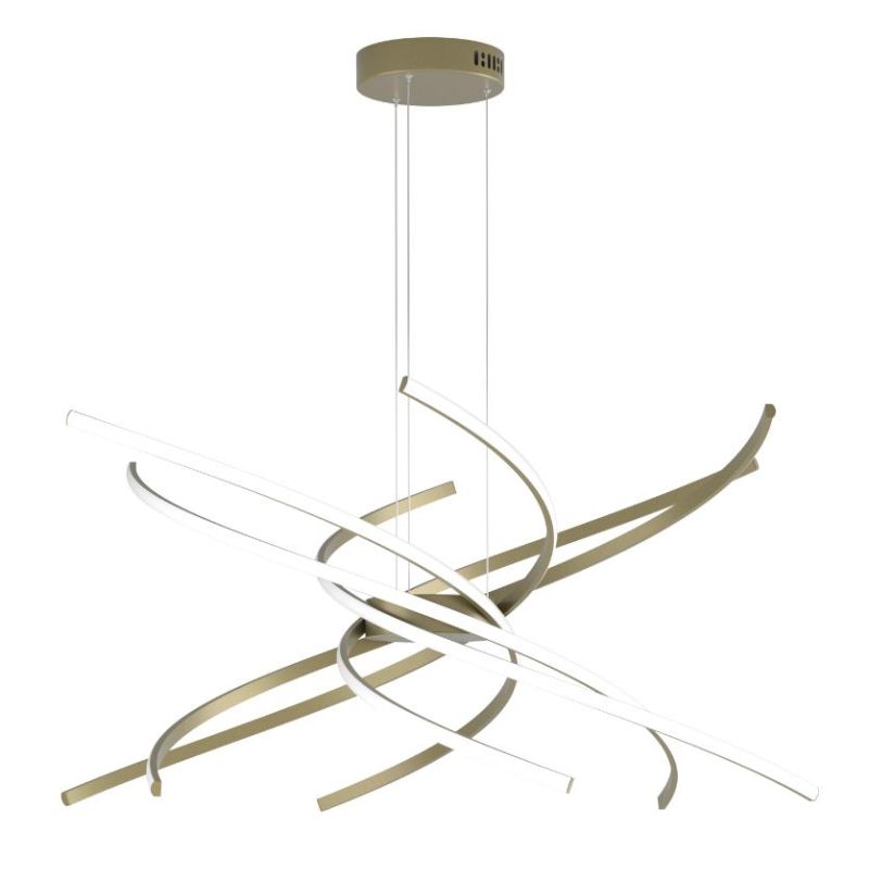 TORNADO LAMPADARIO MODERNO CON LED 69W LUCE 3000K O 4000K DIAMETRO CM 80 4 COLORI Top Light Illuminazione - Cristalensi Shop Onl