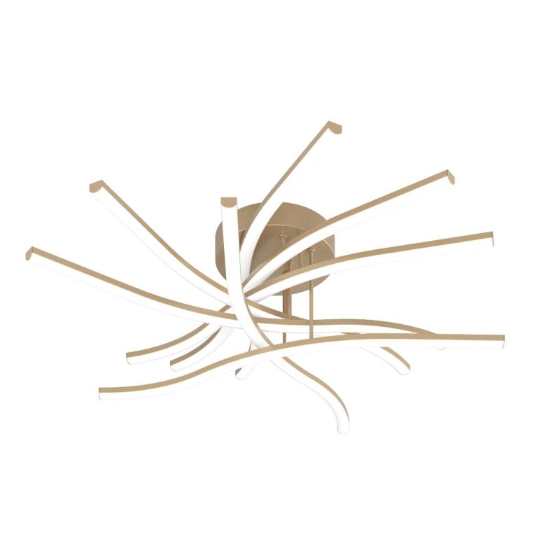 TORNADO PLAFONIERA MODERNA LED 60W LUCE 3000-4000K BACCHETTE ORIENTABILI 3 COLORI Top Light Illuminazione - Cristalensi Shop Onl