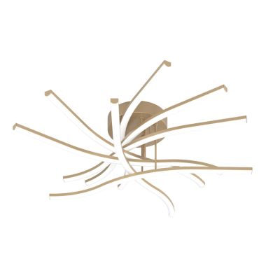 TORNADO PLAFONIERA MODERNA LED 60W LUCE 3000-4000K BACCHETTE ORIENTABILI 3 COLORI Top Light Illuminazione - Cristalensi Shop Onl