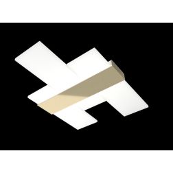 FLIGHT PLAFONIERA APPLIQUE MODERNA LARGHEZZA CM 70 LED 40W LUCE 3000-4000K 3 COLORI Top Light Illuminazione - Cristalensi Shop O