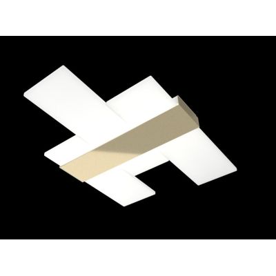 FLIGHT PLAFONIERA APPLIQUE MODERNA LARGHEZZA CM 70 LED 40W LUCE 3000-4000K 3 COLORI Top Light Illuminazione - Cristalensi Shop O