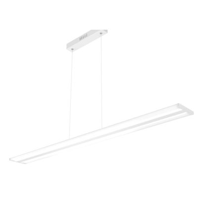 DOUBLE TRACK SOSPENSIONE LINEARE BIANCA O SILVER CON LED40W DIMMERABILE CON TELECOMANDO Top Light Illuminazione - Cristalensi Sh