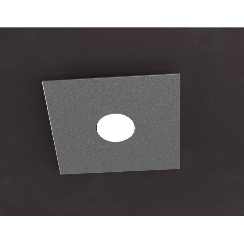 PLATE PICCOLA PLAFONIERA IN METALLO 4 COLORI 1 SOLA LUCE MODERNA LAMPADINE ATTACCO GX53 Top Light Illuminazione - Cristalensi Sh