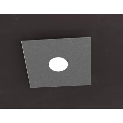 PLATE PICCOLA PLAFONIERA IN METALLO 4 COLORI 1 SOLA LUCE MODERNA LAMPADINE ATTACCO GX53 Top Light Illuminazione - Cristalensi Sh