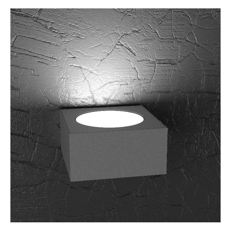 PLATE APPLIQUE MONOEMISSIONE IN METALLO 4 COLORI CON LAMPADINA LED SOSTITUIBILE Top Light Illuminazione - Cristalensi Shop Onlin