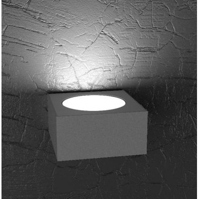 PLATE APPLIQUE MONOEMISSIONE IN METALLO 4 COLORI CON LAMPADINA LED SOSTITUIBILE Top Light Illuminazione - Cristalensi Shop Onlin