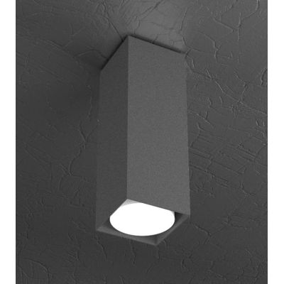 PLATE FARETTO DA SOFFITTO ALTEZZA CM 25 IN METALLO 4 COLORI CON LAMPADINA ATTACCO GX53 Top Light Illuminazione - Cristalensi Sho