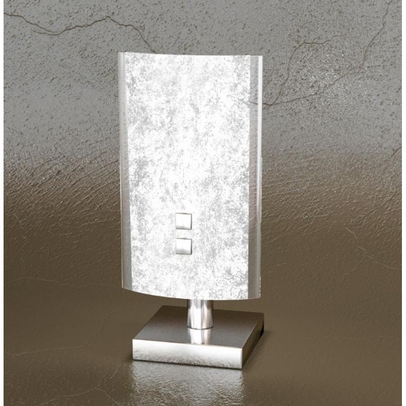 SHADOW LUMETTO ALTEZZA CM 20 IN CROMO CON VETRO BIANCO, NERO, FOGLIA ORO O ARGENTO DI TOP LIGHT Top Light Illuminazione - Crista