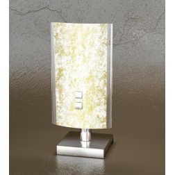 SHADOW LUMETTO ALTEZZA CM 20 IN CROMO CON VETRO BIANCO, NERO, FOGLIA ORO O ARGENTO DI TOP LIGHT Top Light Illuminazione - Crista 2