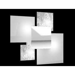 SHADOW APPLIQUE PLAFONIERA LARGHEZZA CM 45 IN VETRO DECORATO 4 FINITURE Top Light Illuminazione - Cristalensi Shop Online 2
