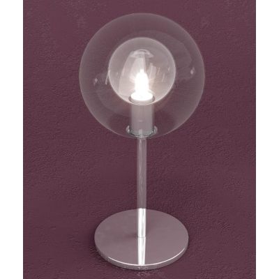 WILLOW LAMPADA DA TAVOLO MODERNA IN METALLO CROMATO CON DIFFUSORE IN TRE DIVERSE VERSIONI Top Light Illuminazione - Cristalensi