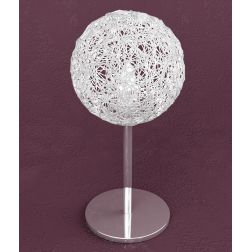 WILLOW LAMPADA DA TAVOLO MODERNA IN METALLO CROMATO CON DIFFUSORE IN TRE DIVERSE VERSIONI Top Light Illuminazione - Cristalensi