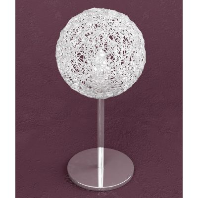 WILLOW LAMPADA DA TAVOLO MODERNA IN METALLO CROMATO CON DIFFUSORE IN TRE DIVERSE VERSIONI Top Light Illuminazione - Cristalensi