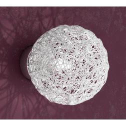 WILLOW APPLIQUE MODERNA IN METALLO CROMATO CON DIFFUSORE IN TRE DIVERSE VERSIONI Top Light Illuminazione - Cristalensi Shop Onli 2