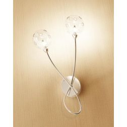 SUPER BALL APPLIQUE IN METALLO CROMATO E VETRI TRASPARENTI Top Light Illuminazione - Cristalensi Shop Online 2