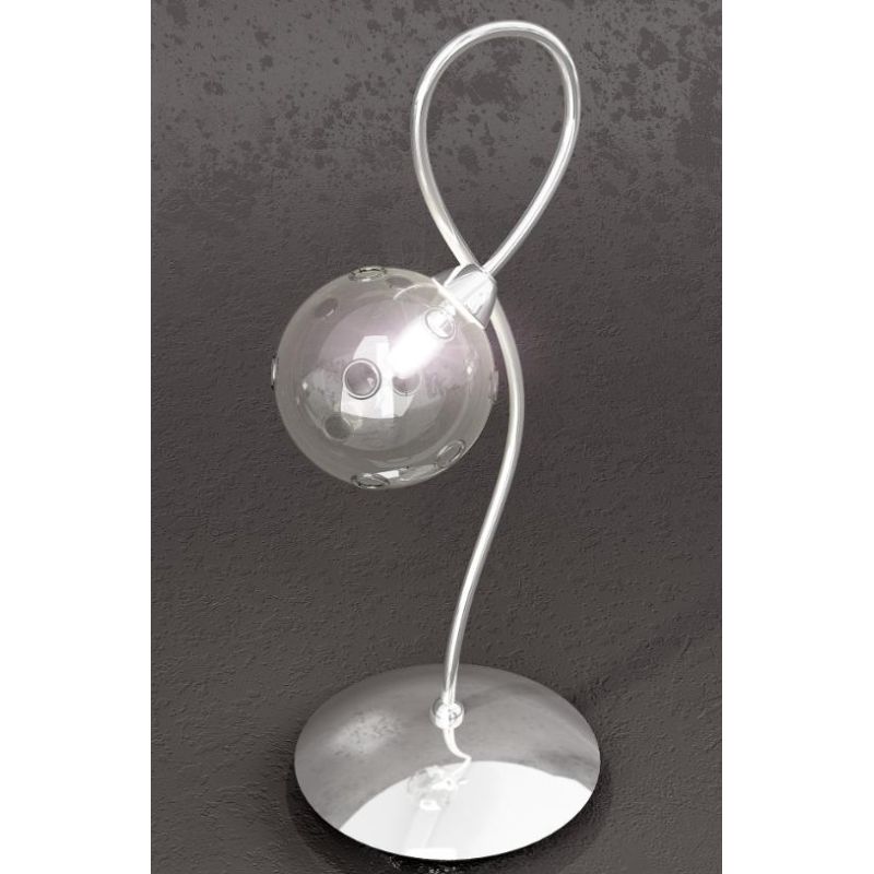 SUPER BALL LAMPADA DA TAVOLO IN METALLO CROMATO E VETRO TRASPARENTE Top Light Illuminazione - Cristalensi Shop Online