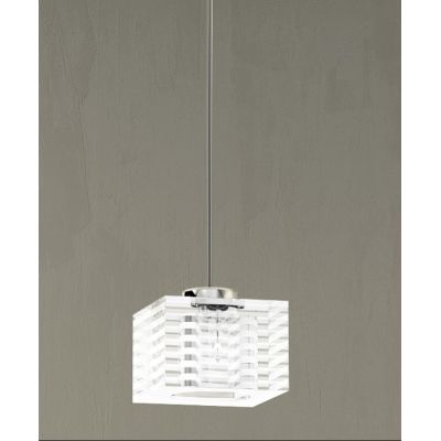 METROPOLITAN SOSPENSIONE SINGOLA DIFFUSORE PICCOLO IN VETRO TRASPARENTE LAMPADINA G9 Top Light Illuminazione - Cristalensi Shop 