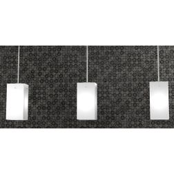 CRAZY SOSPENSIONE CON DECENTRO 3 LUCI CROMO DIFFUSORI IN VETRO OPACO LAMPADINE 3XE27 Top Light Illuminazione - Cristalensi Shop 2