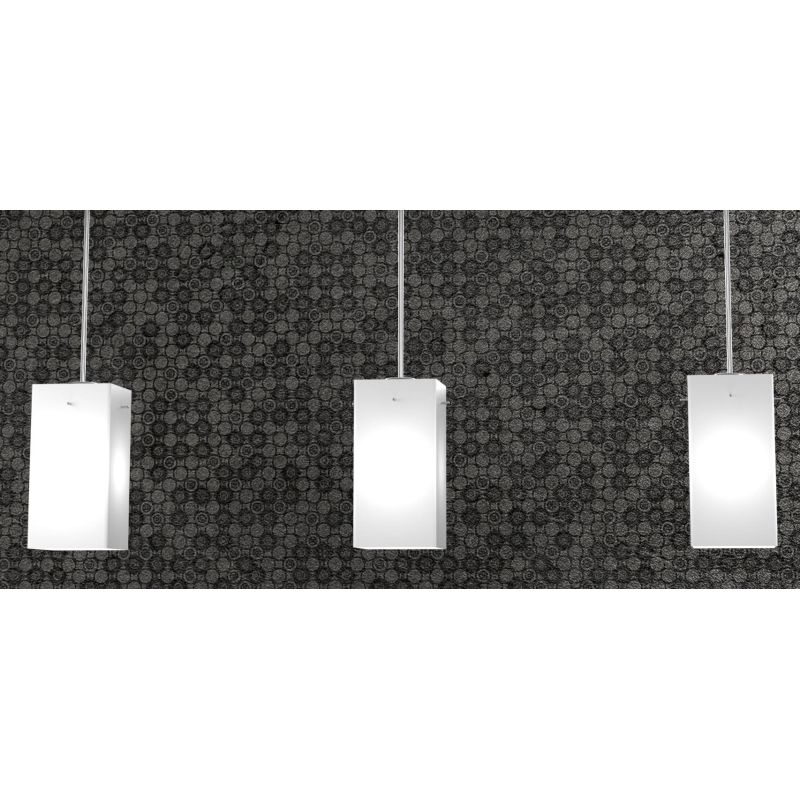 CRAZY SOSPENSIONE CON DECENTRO 3 LUCI CROMO DIFFUSORI IN VETRO OPACO LAMPADINE 3XE27 Top Light Illuminazione - Cristalensi Shop