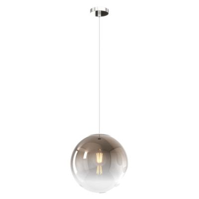 BIG ECLIPSE SOSPENSIONE MEDIA CON SFERA D25 CM IN VETRO 3 COLORI MODERNA ATTACCO E27 Top Light Illuminazione - Cristalensi Shop