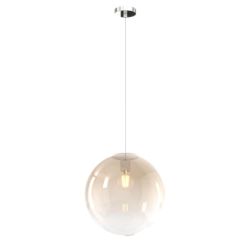 BIG ECLIPSE SOSPENSIONE GRANDE CON SFERA D30 CM IN VETRO 3 COLORI MODERNA ATTACCO E27 Top Light Illuminazione - Cristalensi Shop