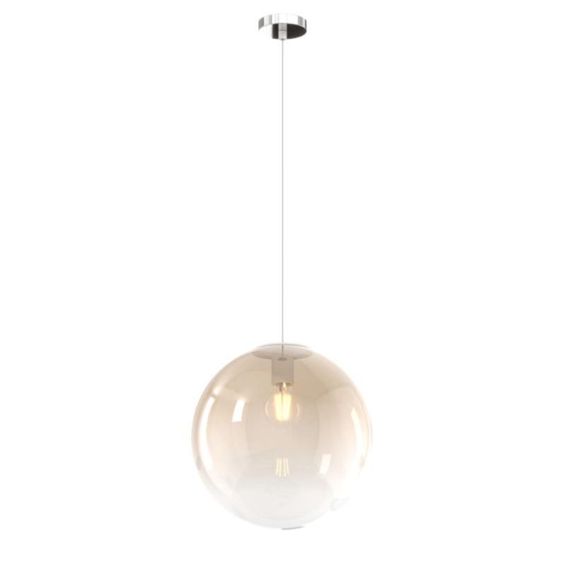 BIG ECLIPSE SOSPENSIONE GRANDE CON SFERA D30 CM IN VETRO 3 COLORI MODERNA ATTACCO E27 Top Light Illuminazione - Cristalensi Shop