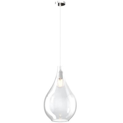 DROP 2.0 SOSPENSIONE MODERNA CON DIFFUSORE A GOCCIA D26 CM IN VETRO 4 COLORI ATTACCO E27 Top Light Illuminazione - Cristalensi S