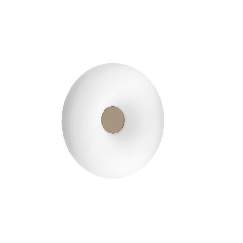 DODI LAMPADA DA PARETE IN VETRO SOFFIATO BIANCO FORMA CIRCOLARE DIAMETRO CM 42 DESIGN MODERNO DI OND ONDALUCE CICIRIELLO - Crist