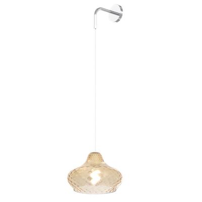DRESS APPLIQUE MODERNA REGOLABILE IN ALTEZZA DI VETRO IN 3 COLORI LAMPADINA ATTACCO E27 Top Light Illuminazione - Cristalensi Sh