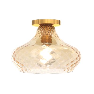 DRESS PLAFONIERA MODERNA BASE IN METALLO CON DIFFUSORE DI VETRO IN 3 COLORI LAMPADINA ATTACCO E27 Top Light Illuminazione - Cris