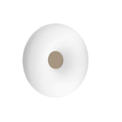 DODI LAMPADA DA PARETE IN VETRO SOFFIATO BIANCO FORMA CIRCOLARE DIAMETRO CM 35 DESIGN MODERNO DI OND ONDALUCE CICIRIELLO - Crist