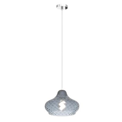 DRESS SOSPENSIONE SINGOLA D25 CM CON DIFFUSORE DI VETRO IN 3 COLORI LAMPADINA ATTACCO E27 MODERNA Top Light Illuminazione - Cris