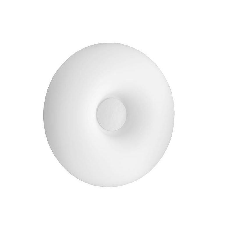 DODI LAMPADA DA PARETE IN VETRO SOFFIATO BIANCO FORMA CIRCOLARE DIAMETRO CM 35 DESIGN MODERNO DI OND ONDALUCE CICIRIELLO - Crist