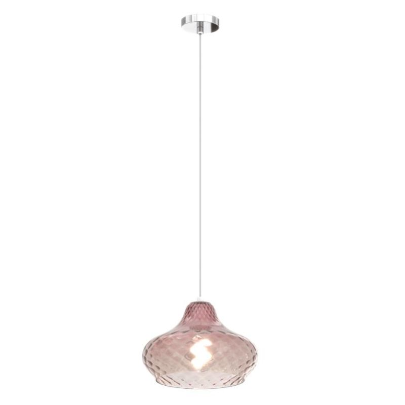 DRESS SOSPENSIONE SINGOLA D25 CM CON DIFFUSORE DI VETRO IN 3 COLORI LAMPADINA ATTACCO E27 MODERNA Top Light Illuminazione - Cris