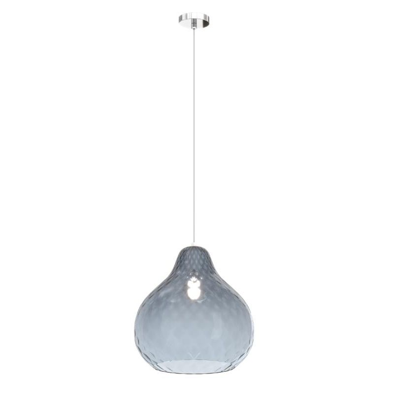 DRESS SOSPENSIONE SINGOLA D31 CM CON DIFFUSORE DI VETRO IN 3 COLORI LAMPADINA ATTACCO E27 MODERNA Top Light Illuminazione - Cris