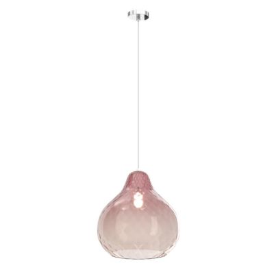 DRESS SOSPENSIONE SINGOLA D31 CM CON DIFFUSORE DI VETRO IN 3 COLORI LAMPADINA ATTACCO E27 MODERNA Top Light Illuminazione - Cris